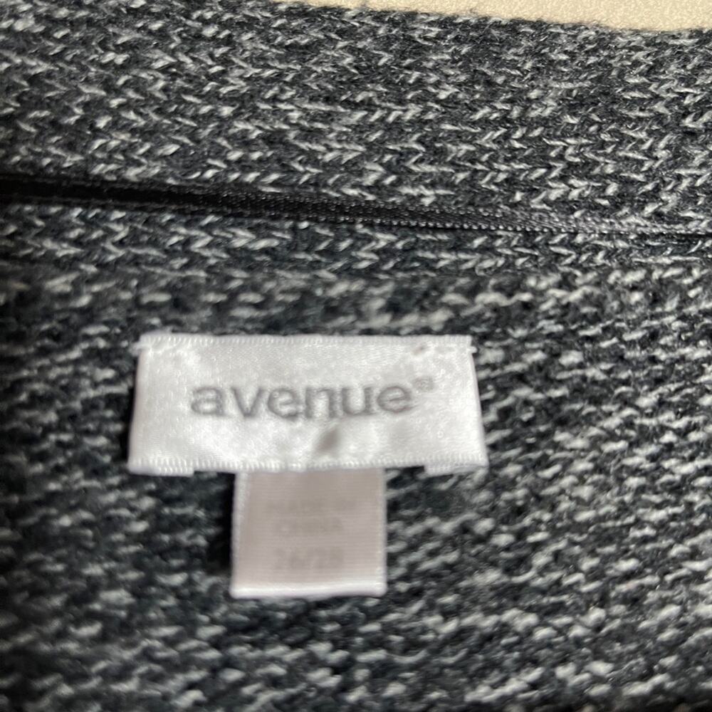Avenue Open Front Draped Cardigan Sweater - Plus Size 26/28 - Picture 6 of 9